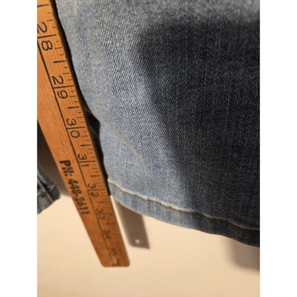 Edyson Valentino Wide Leg Jeans Womens 30 High Rise Light Wash Stretch NWT - Picture 10 of 12